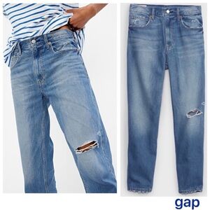 ♥️NWTS-$80 GAP Vintage Style High-Rise Jeans 12 100% Cotton Relaxed Jeans